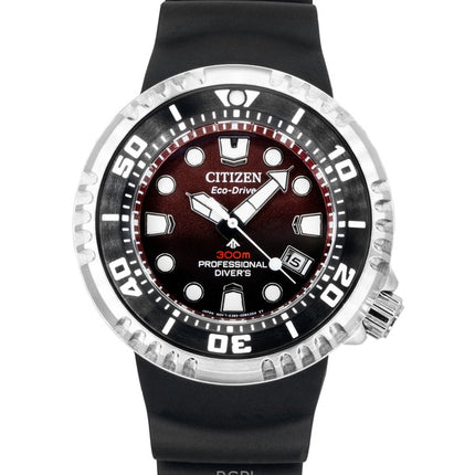 Citizen Promaster polyuretanrem rød urskive Eco-Drive dykkerur BN1024-01Z 300M herreur