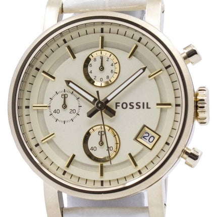 Fossile oprindelige kæreste Chronograph rustfrit stål C181019-WHT kvinders ur