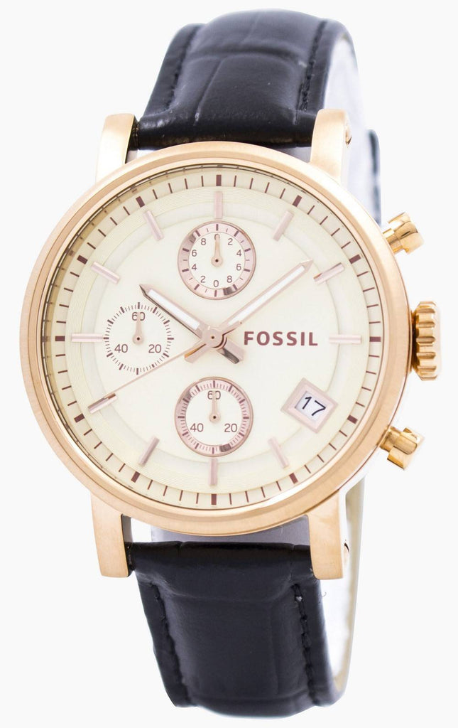 Fossile oprindelige kæreste Chronograph rustfrit stål C181020-BLK kvinders ur
