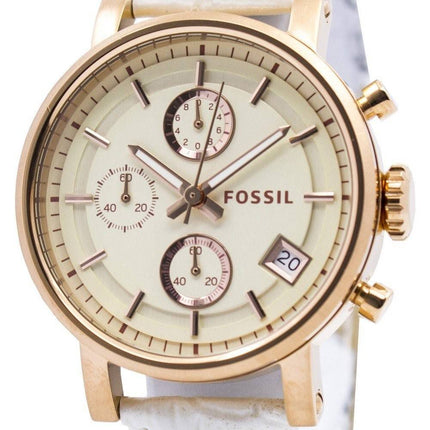 Fossile oprindelige kæreste Chronograph rustfrit stål C181020-WHT kvinders ur