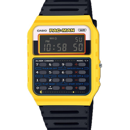 Casio Standard Digital PAC-MAN Collaboration Bio-Based Resin Strap Quartz CA-53WPC-1B Unisex Watch