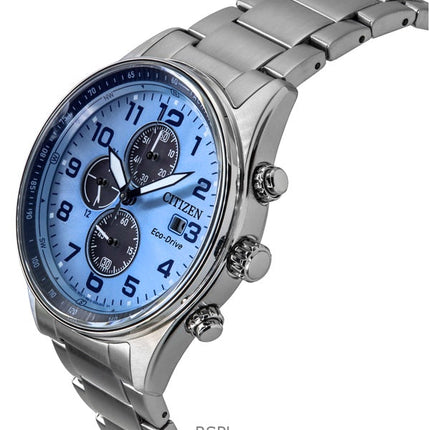 Citizen Eco-Drive Chronograph Limited Edition rustfrit stål blå skive CA0770-72M 100M herreur