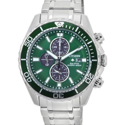 Citizen Promaster Chronograph Green Dial Eco-Drive Diver's CA0820-50X 200M herreur