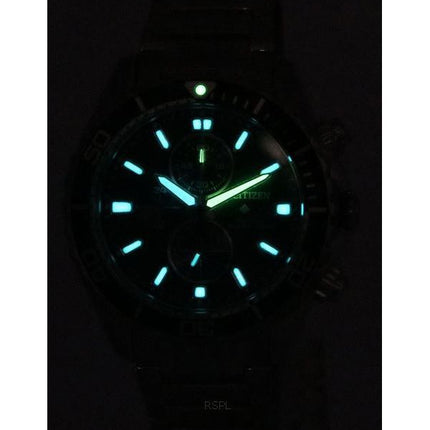 Citizen Promaster Chronograph Green Dial Eco-Drive Diver's CA0820-50X 200M herreur