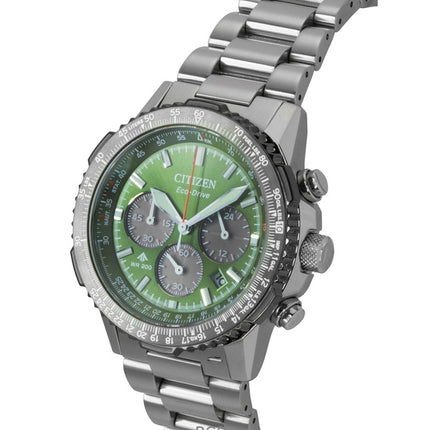 Citizen Promaster Sky Chronograph Rustfrit Stål Grøn Skive Eco-Drive Dykkerur CA4664-60W 200M Herreur