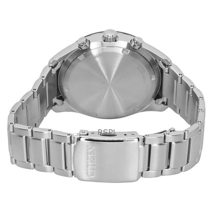 Citizen Eco-Drive kronograf rustfrit stål sort urskive CA4674-58E 100M herreur