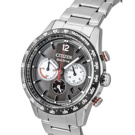 Citizen Eco-Drive Chronograph Analog Rustfrit Stål Sort Skive Solar CA4714-55E 100M Herreur