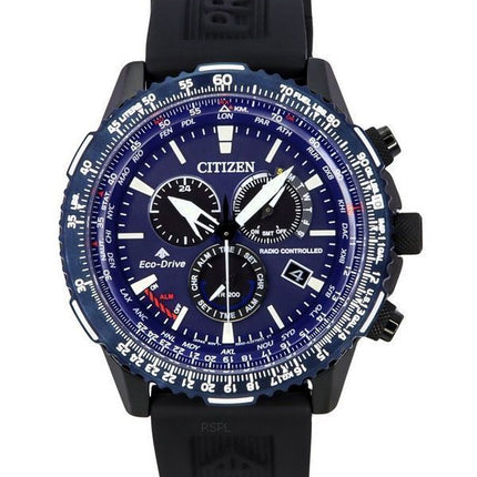 Citizen Promaster Sky AT Radiostyret Chronograph Blue Dial Eco-Drive Diver&#39,s CB5006-02L 200M herreur