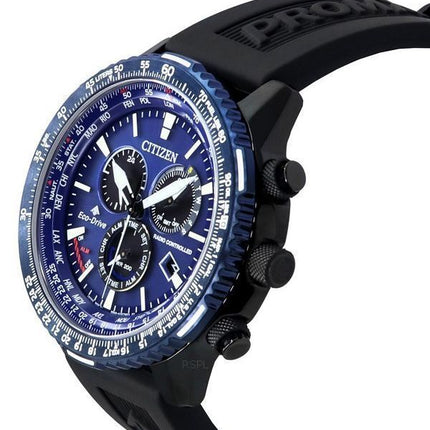 Citizen Promaster Sky AT Radiostyret Chronograph Blue Dial Eco-Drive Diver&#39,s CB5006-02L 200M herreur
