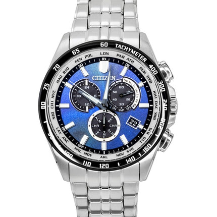 Citizen Eco-Drive Limited Edition Kronograf Rustfrit Stål Blå Skive Solar CB5874-81L 100M Herreur