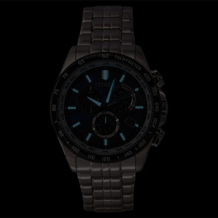 Citizen Eco-Drive Limited Edition Kronograf Rustfrit Stål Blå Skive Solar CB5874-81L 100M Herreur