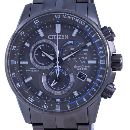 Citizen PCAT Black Dial Radiostyret kronograf Atomic Eco-Drive CB5887-55H 200M Herreur