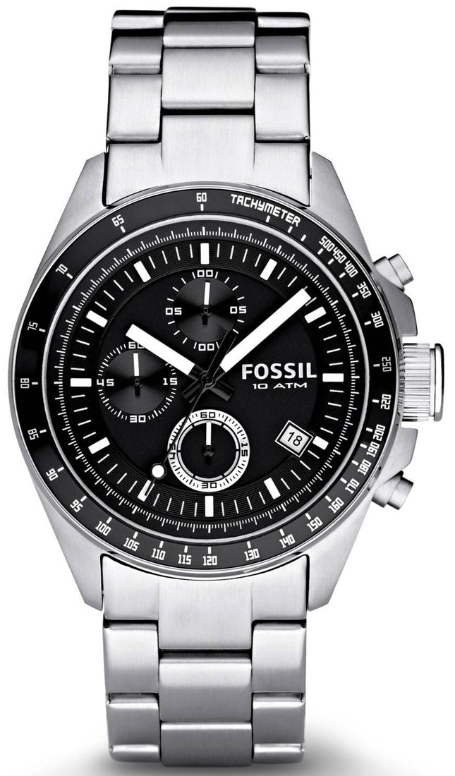 Fossile Decker Chronograph sort urskive CH2600 Herreur
