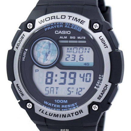 Casio ungdom Illuminator verden tid Digital CPA-100-1AV CPA100-1AV Herreur