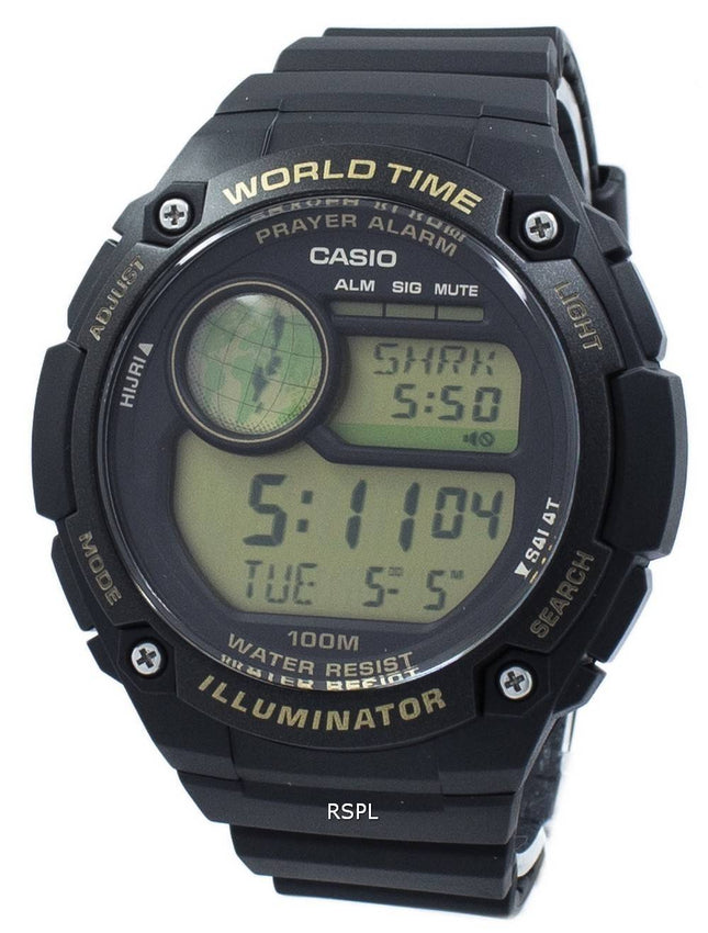 Casio Illuminator verden tid bøn Alarm Digital CPA-100-9A CPA100-9A Herreur