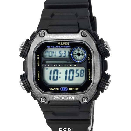 Casio Digital Sports Resin Rem Quartz DW-291HX-1A DW291HX-1 200M herreur