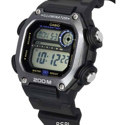 Casio Digital Sports Resin Rem Quartz DW-291HX-1A DW291HX-1 200M herreur