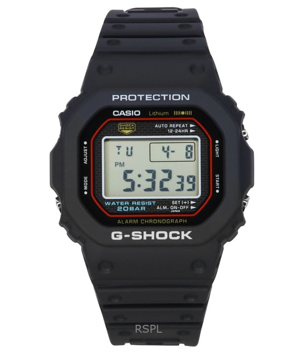 Casio G-Shock Digital genskaber det originale design af det første G-Shock Quartz DW-5000R-1A 200M herreur