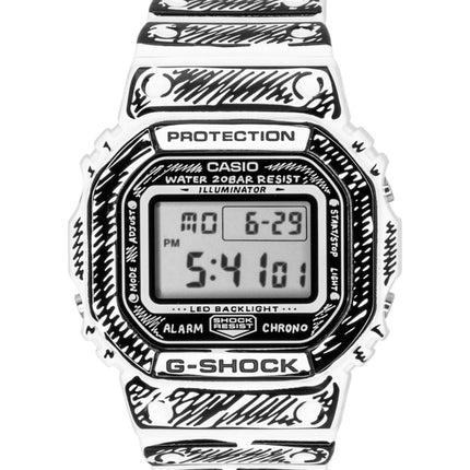 Casio G-Shock digital harpiksrem kvarts DW-5600JV-7 200M herreur
