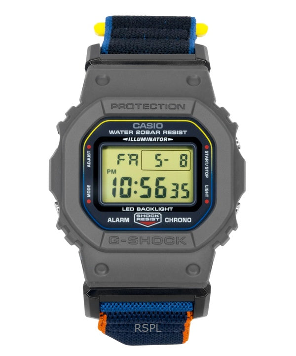 Casio G-Shock tekstilrem digital kvarts DW-5600MNC-8A2 200M herreur