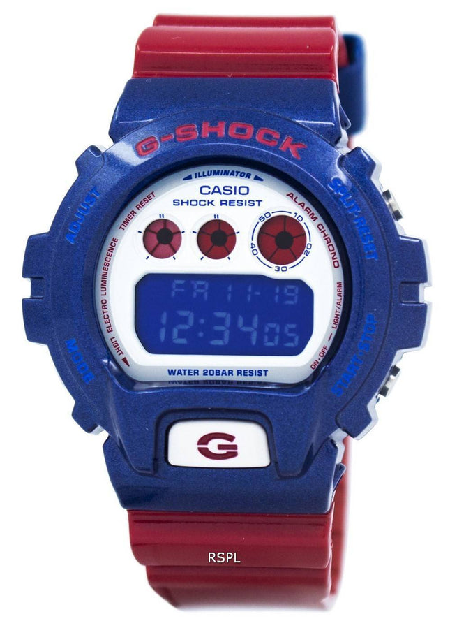 Casio G-Shock blå og røde serie Digital DW-6900AC-2 mænds ur