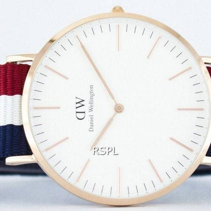 Daniel Wellington klassiske Cambridge kvarts DW00100003 (0103DW) Herreur