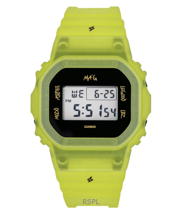 Casio G-Shock Digital J Balvin harpiksrem kvarts DWE-5600JB-1A9 200M herreur