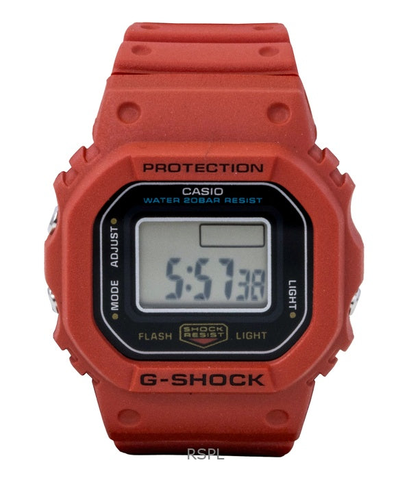 Casio G-Shock Nano Digital rød biobaseret harpiksrem kvarts DWN-5600-4 200M unisexur