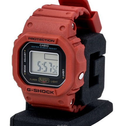 Casio G-Shock Nano Digital rød biobaseret harpiksrem kvarts DWN-5600-4 200M unisexur