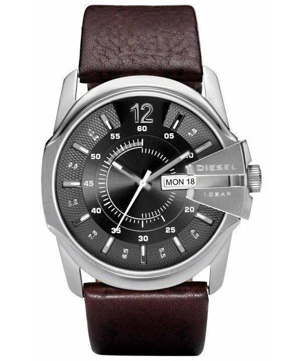 Diesel Master Chief kvarts brun læder DZ1206 Herreur