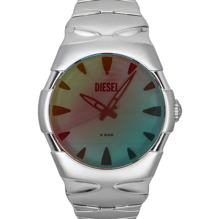 Diesel D-Sruptor rustfrit stål hvid urskive kvarts DZ2212 herreur