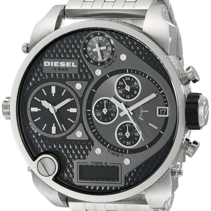 Diesel Chronograph sort Multi Dial Ana-Digi Display DZ7221 Herreur