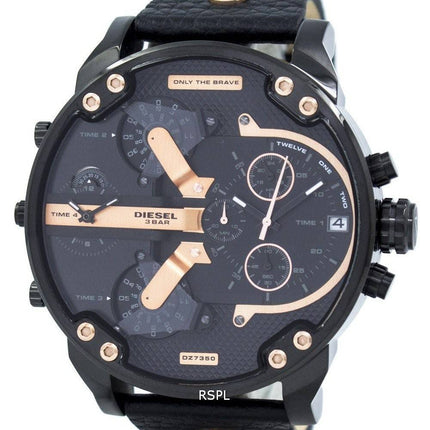 Diesel Mr. Daddy 2.0 kvarts Chronograph sort urskive DZ7350 Herreur
