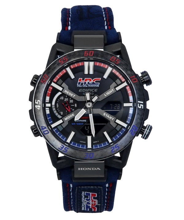 Casio Edifice Analog Digital Honda Racing Collaboration Smartphone Link Black Dial Solar ECB-2000HR-1A 100M herreur