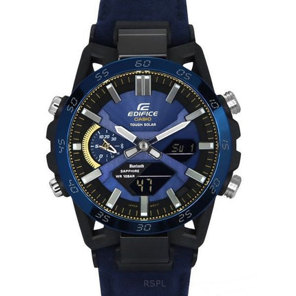 Casio Edifice Sospensione 50-års jubilæum Limited Edition Blue Dial Tough Solar ECB-2000SS-2A 100M herreur