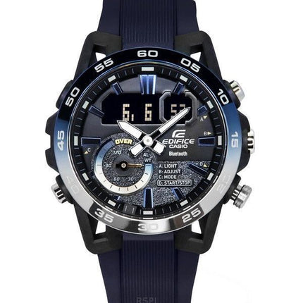 Casio Edifice Sospensione Nighttime Drive Analog Digital Smartphone Link Quartz ECB-40NP-1A 100M herreur