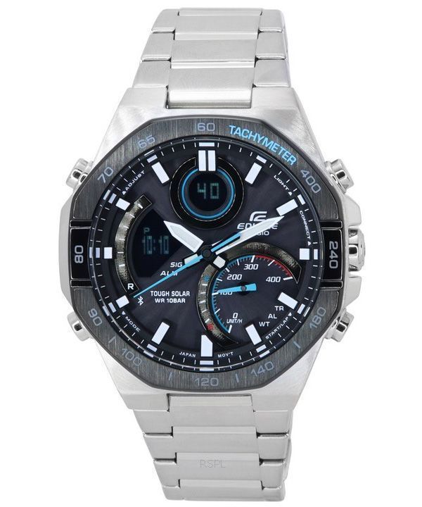Casio Edifice Mobile Link Analog Digital Grey Dial Solar ECB-950DB-1A 100M herreur