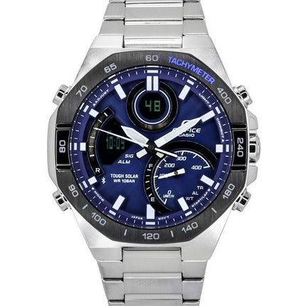 Casio Edifice Analog Digital Mobile Link Blue Dial Tough Solar ECB-950DB-2A 100M herreur