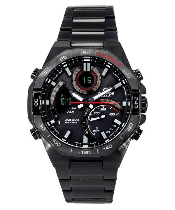 Casio Edifice Analog Digital Mobile Link Black Dial Tough Solar ECB-950DC-1A 100M herreur