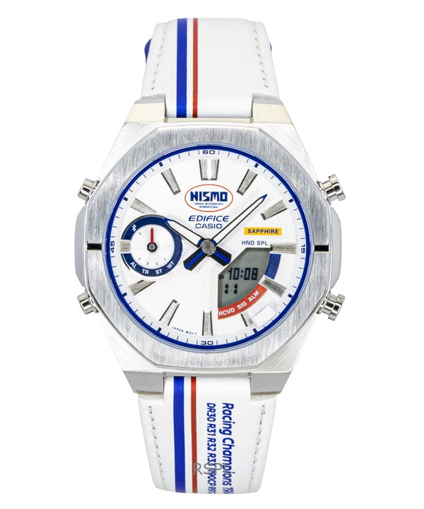 Casio Edifice Analog Digital NISMO Heritage Edition Smartphone Link Sølv Skive Quartz ECB-S10NIS-7A 100M Herreur