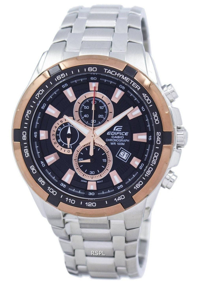 Casio bygningsværk Chronograph Quartz Tachymeter EF-539D-1A5V Herreur