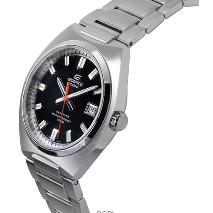 Casio Edifice analog rustfrit stål sort urskive kvarts EFB-109D-1AV 100M herreur