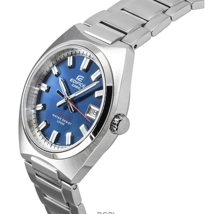 Casio Edifice analog rustfrit stål blå urskive kvarts EFB-109D-2AV 100M herreur