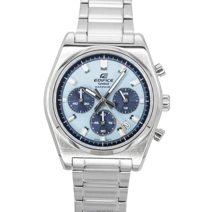 Casio Edifice Analog Standard Kronograf Rustfrit Stål Blå Skive Quartz EFB-730D-2BV 100M Herreur