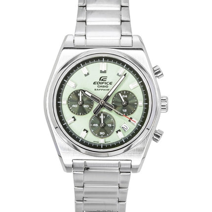 Casio Edifice Analog Standard Kronograf Rustfrit Stål Grøn Skive Quartz EFB-730D-3AV 100M Herreur