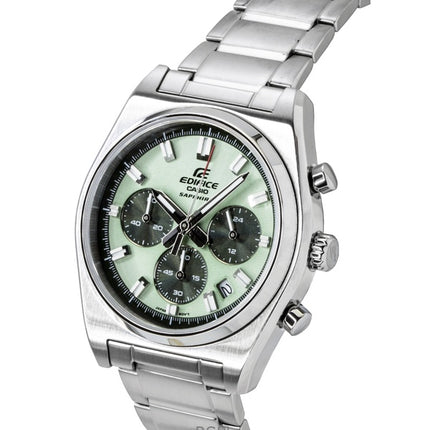 Casio Edifice Analog Standard Kronograf Rustfrit Stål Grøn Skive Quartz EFB-730D-3AV 100M Herreur