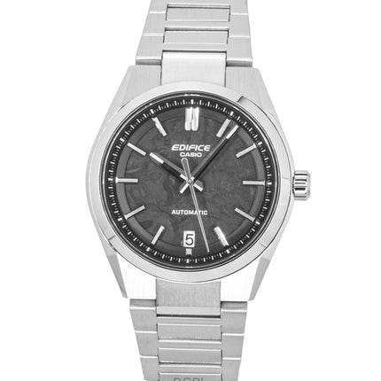 Casio Edifice analog rustfrit stål smedet kulstof grå urskive automatisk EFK-100CD-1A 100M herreur