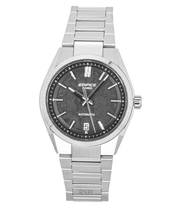 Casio Edifice analog rustfrit stål smedet kulstof grå urskive automatisk EFK-100CD-1A 100M herreur