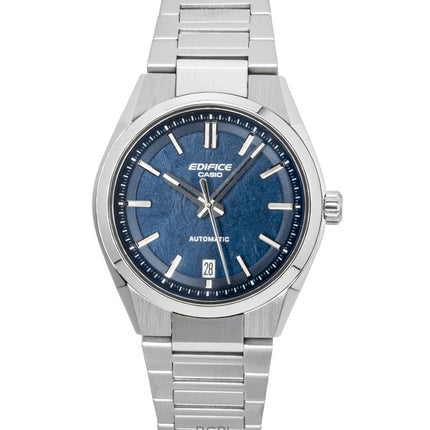 Casio Edifice analog rustfrit stål smedet kulstof blå urskive automatisk EFK-100D-2A 100M herreur