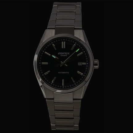 Casio Edifice analog blå urskive rustfrit stål automatisk EFK-110D-2A 100M herreur